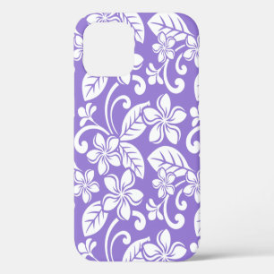 FUNDA PARA iPhone 12 ISLAND PLUMERIA (LAVENDER)
