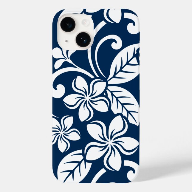 FUNDA DE Case-Mate PARA iPhone ISLAND PLUMERIA (NAVY) (Reverso )