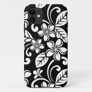 FUNDA PARA iPhone 11 ISLAND PLUMERIA (NEGRO)
