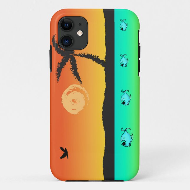Funda De Case-Mate Para iPhone Island Sunset (Reverso)