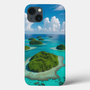 Funda Para iPhone 13 "Island Vibes On-the-Go: Archipiélago Tropical