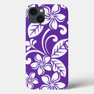 FUNDA PARA iPhone 13 ISLANDIA PLUMERIA (PURPLE)