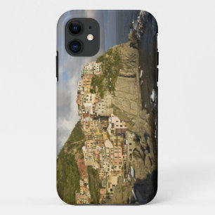 Funda Para iPhone 11 Italia, Cinque Terre, Manarola. Pueblo en el acant