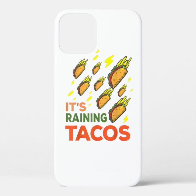Funda De Case-Mate Para iPhone It's Raining Tacos Funny Taco Graphic Gift  (Reverso )