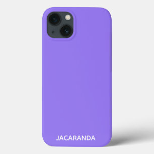 Funda Para iPhone 13 Jacaranda color púrpura nombre Funda-Mate iPhone e