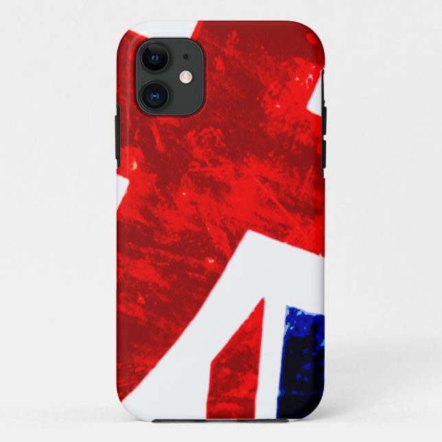 Funda De Case-Mate Para iPhone Jack de Unión abstracta (Reverso)