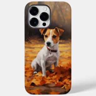 Funda Para iPhone 14 Pro Max De Case-Mate Jack Russell en Otoño Hojas Caídas Inspiran