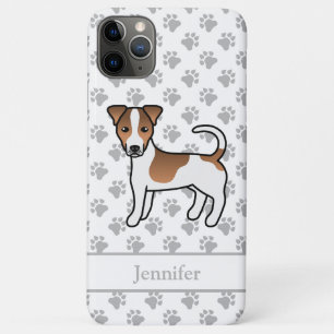 Funda Para iPhone 11 Pro Max Jack Russell Terrier de pelaje liso marrón Perro y