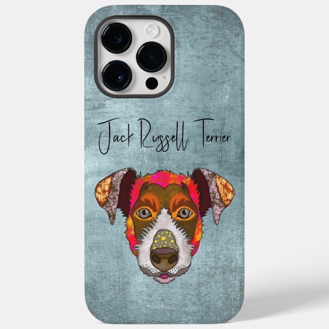 Funda De Case-Mate Para iPhone Jack Russell Terrier Face (Reverso )