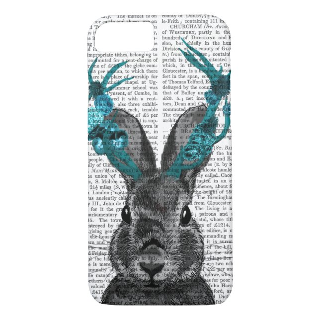 Funda De Case-Mate Para iPhone Jackalope con las Antillas Turquesas (Reverso)