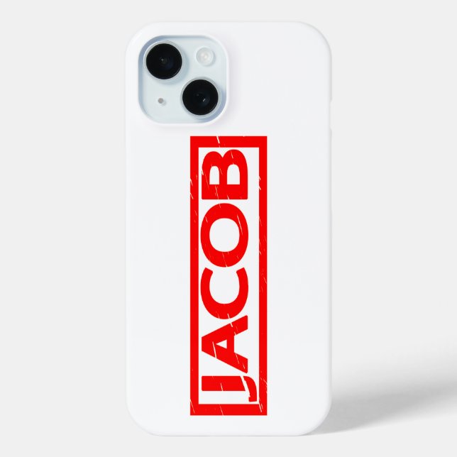 Funda De Case-Mate Para iPhone Jacob Stamp (Reverso )