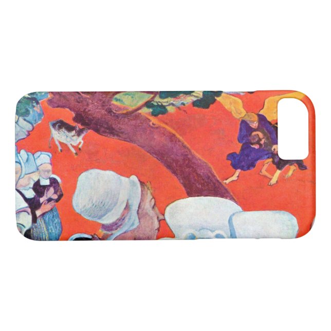 Funda De Case-Mate Para iPhone Jacob Wrestling with Angel, Gauguin (Reverso (horizontal))