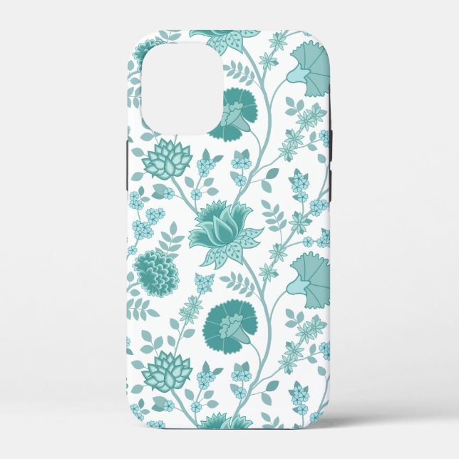 Funda De Case-Mate Para iPhone Jacobean Floral Big Pattern en blanco (Reverso )