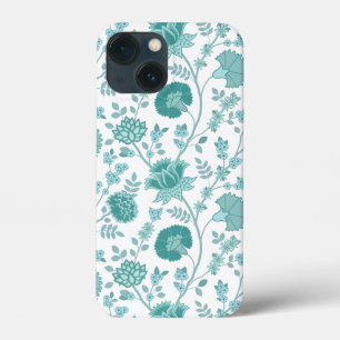 Funda Para iPhone 13 Mini Jacobean Floral Big Pattern en blanco