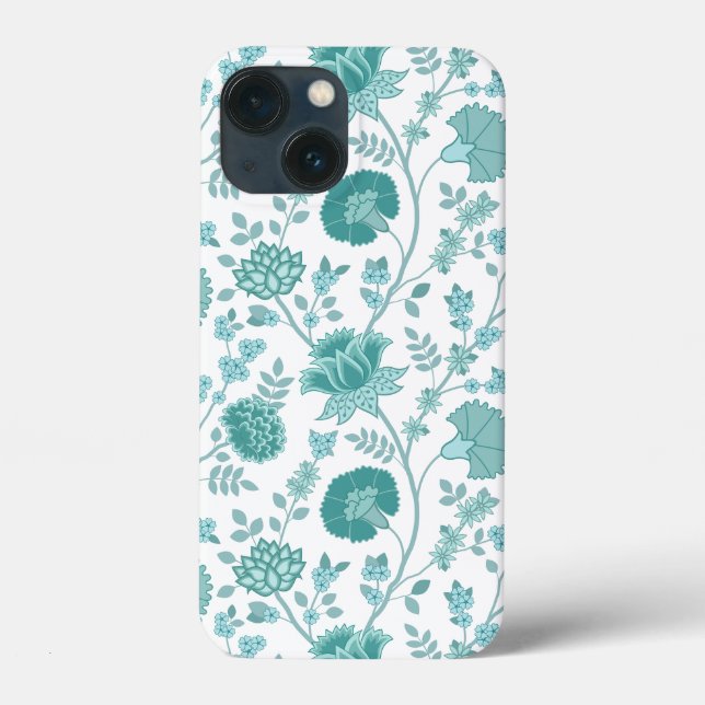 Funda De Case-Mate Para iPhone Jacobean Floral Big Pattern en blanco (Reverso )