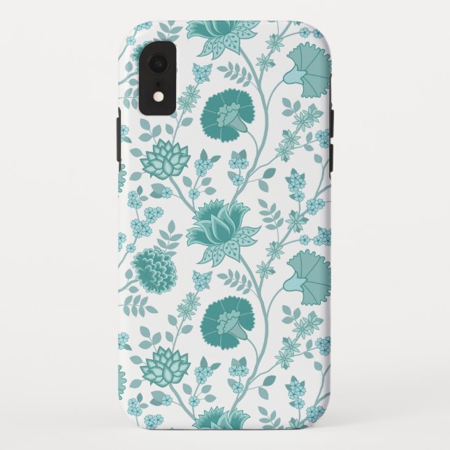 Funda De Case-Mate Para iPhone Jacobean Floral Big Pattern en blanco (Reverso)