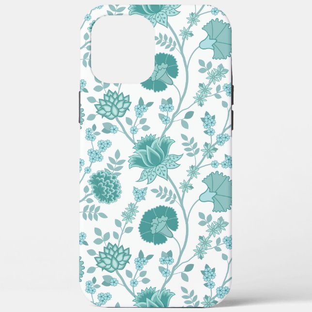 Funda De Case-Mate Para iPhone Jacobean Floral Big Pattern en blanco (Reverso )