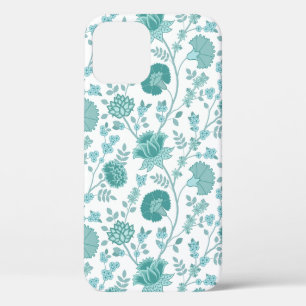 Funda Para iPhone 12 Jacobean Floral Big Pattern en blanco