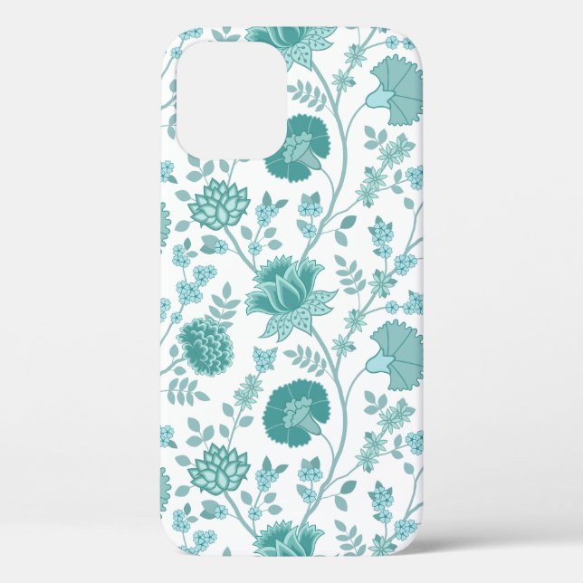Funda De Case-Mate Para iPhone Jacobean Floral Big Pattern en blanco (Reverso )