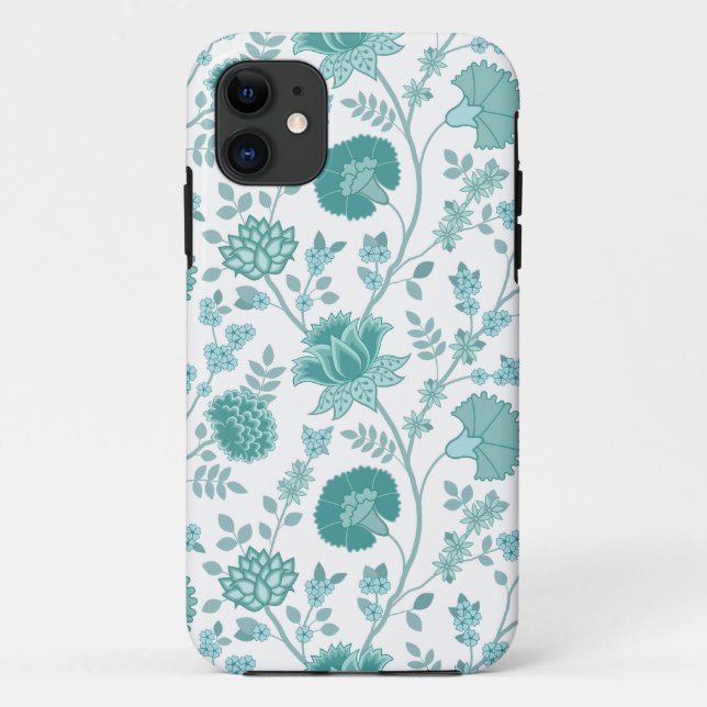 Funda De Case-Mate Para iPhone Jacobean Floral Big Pattern en blanco (Reverso)