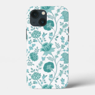 Funda Para iPhone 13 Mini Jacobean Floral Big Pattern en blanco