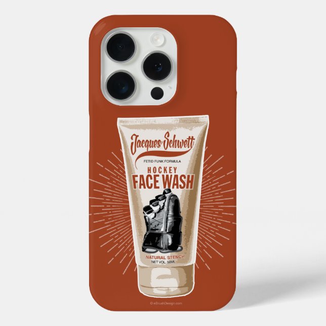 Funda De Case-Mate Para iPhone Jacques Schwett Hockey Face Wash (Reverso )