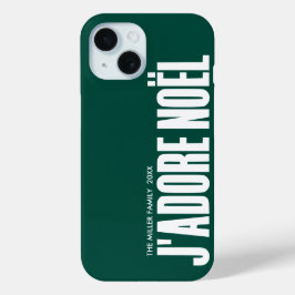 Funda Para iPhone 15 ¡J'adore Noël!