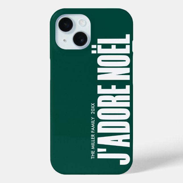 Funda De Case-Mate Para iPhone ¡J'adore Noël! (Reverso )