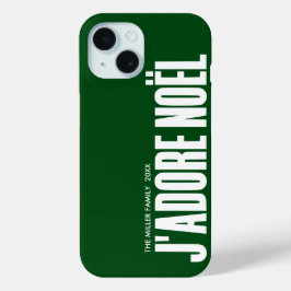 Funda Para iPhone 15 ¡J'adore Noël!
