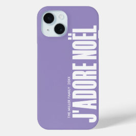 Funda Para iPhone 15 ¡J'adore Noël!