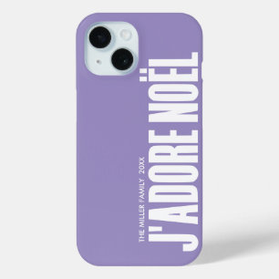 Funda Para iPhone 15 ¡J'adore Noël!