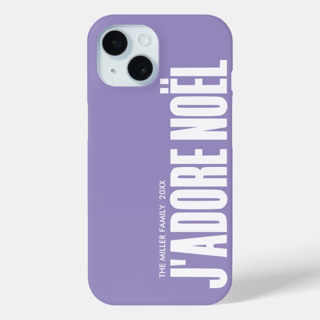 Funda De Case-Mate Para iPhone ¡J'adore Noël! (Reverso )