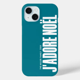 Funda Para iPhone 15 ¡J'adore Noël!