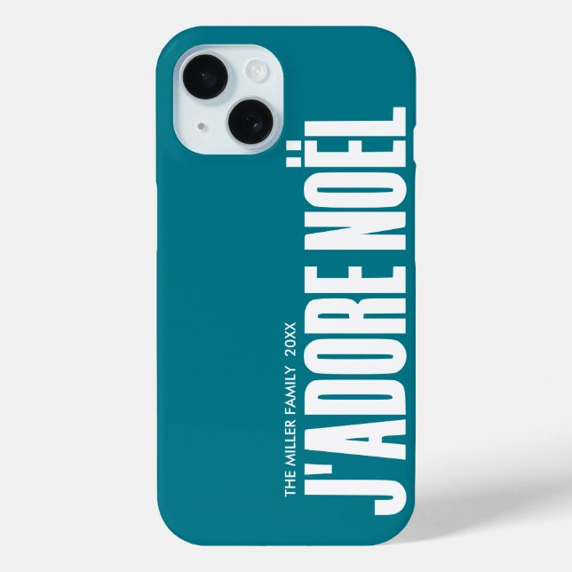 Funda De Case-Mate Para iPhone ¡J'adore Noël! (Reverso )