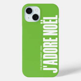 Funda Para iPhone 15 ¡J'adore Noël!