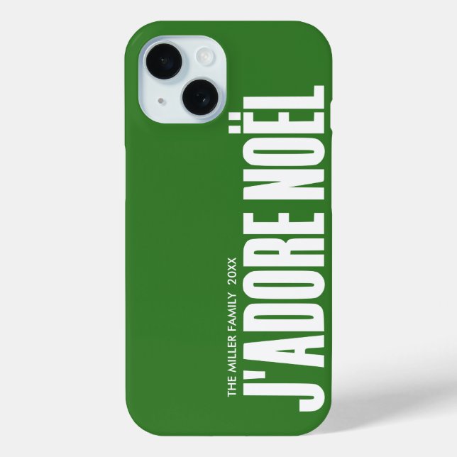Funda De Case-Mate Para iPhone ¡J'adore Noël! (Reverso )