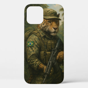 Funda Para iPhone 12 Jaguar guerrero de la selva brasileña