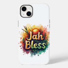 Funda Para iPhone 14 Plus De Case-Mate Jah Bless Reggae Watercolor Case – Rasta Vibes 