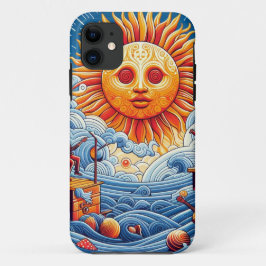 Funda Para iPhone 11 Jam oceánica sacudida por el sol: el arte de un fe