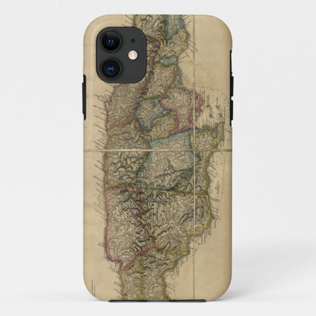Funda De Case-Mate Para iPhone Jamaica del último mapa de las encuestas (1775) (Reverso)