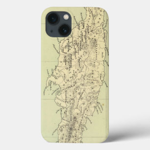 Funda Para iPhone 13 Jamaica litografió el mapa