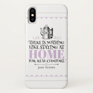 Funda Para iPhone X Jane Austen - Alojándose en casa - Café