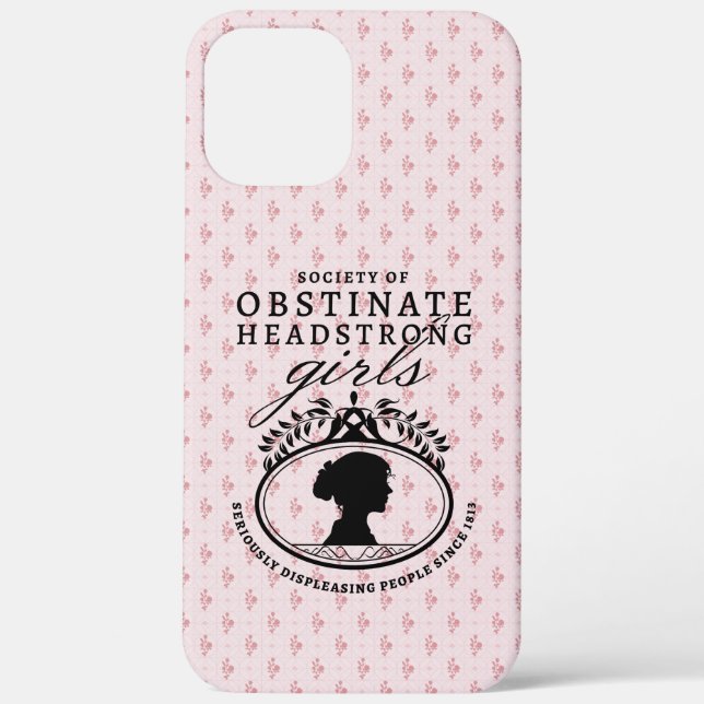 Funda De Case-Mate Para iPhone Jane Austen Society of Obstinate Headstrong Girls (Reverso )