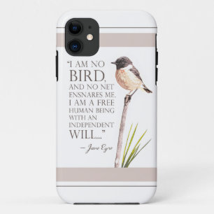 Funda Para iPhone 11 Jane Eyre - No Soy Pájaro - Pájaro Marrón
