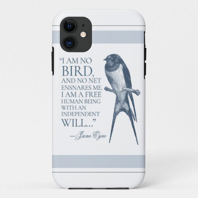 Funda De Case-Mate Para iPhone Jane Eyre - No Soy Pájaro - Tragar (Reverso)