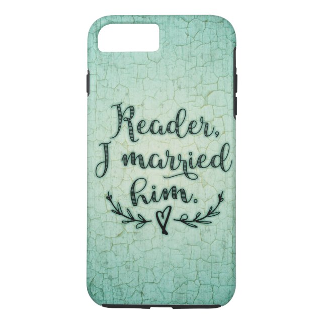 Funda De Case-Mate Para iPhone Jane Eyre Reader Me Casé Con Él (Reverso)