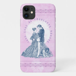 Funda Para iPhone 11 Jane Eyre y Edward Rochester con Pilot Pink