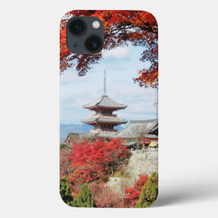 Funda Para iPhone 13 Japón, Kyoto. Templo Kiyomizu en color de otoño