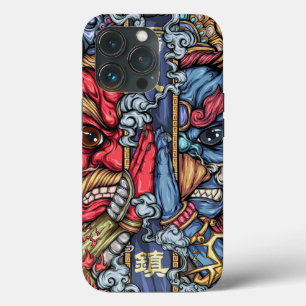 Funda Para iPhone 13 Pro Japón loco Samurai Dragon Graffiti