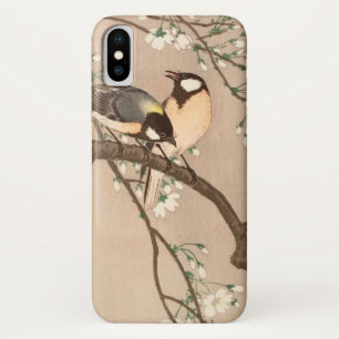 Funda Para iPhone X Japonés asiático Ohara Koson pájaro carbonero pája
